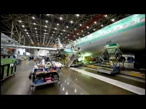 Fabricação Avião Boing 737