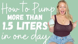 How To Increase Milk Supply *I Pump *60oz* Per Day