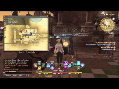 how to dye equipment in ff14