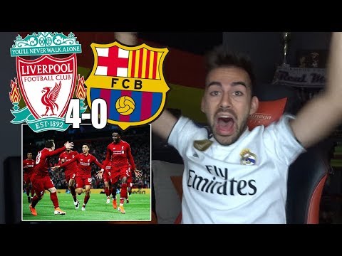 HINCHA Del REAL MADRID Reacciona Al LIVERPOOL 4-0 FC BARCELONA Semifinal UEFA Champions League 2019