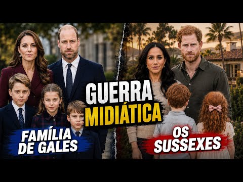 KATE e WILLIAM brilham com os filhos enquanto HARRY e MEGHAN vivem teorias