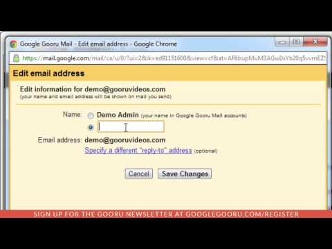 how to change name in gmail