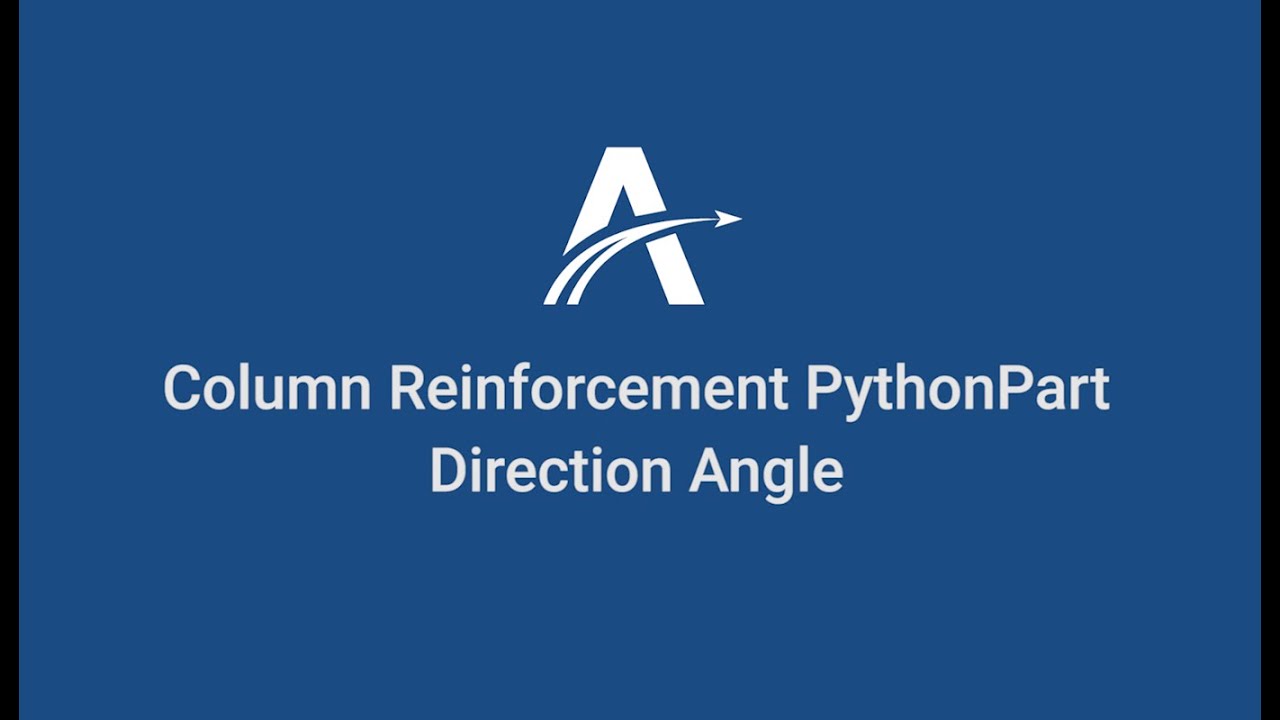 06. Direction Angle | Column Reinforcement Python Part in ALLPLAN