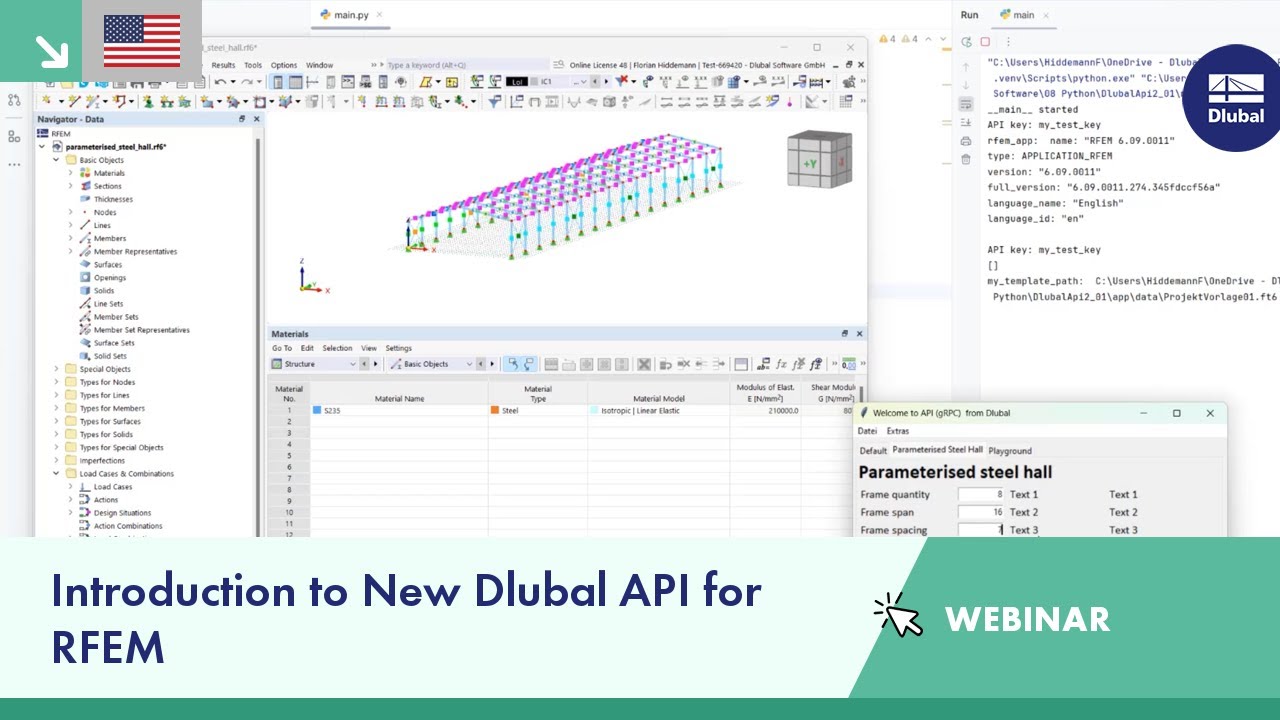 Webinar | Introduction to New Dlubal API for RFEM