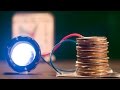 How long coin battery will last - Or it is unlimited free energy - Science Experiment