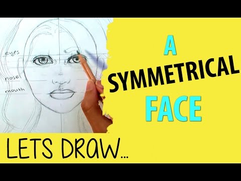 how to draw symmetrical faces
