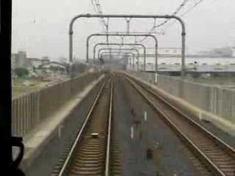 ＪＲ武蔵野線前面車窓吉川→越谷レイクタウン→南越谷