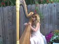 Harp music - Katrina Saroyan, Los Angeles based harpist, plays the Bridal Chorus (Here Comes the Bride) on the harp - see if you can hear a neighborhood dog harmonizing in the background....