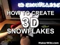 make a cool 3d paper snowflake