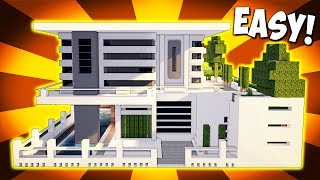 Minecraft: Big Modern House / Mansion Tutorial - [ How to Make Realistic Modern House ] 2017