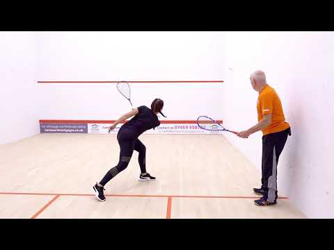 Squash tips: Coaching a beginner with Bryan Patterson - Forehand technique