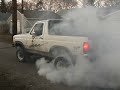 bronco doing burnout bronco doing burnout