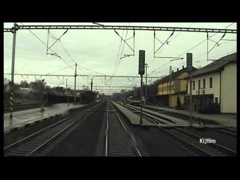 Train: Kolín - Pardubice, in driver cab. video 3