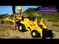 Backhoe Ride On Tractor Surprise Toy Unboxing, Kids Playing with Construction Trucks Backhoe Ride On Tractor Surprise Toy Unboxing, Kids Playing with Construction Trucks