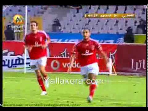أهداف المباراة الاهلي والمصري  يلا كوره