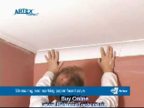 how to fit polystyrene coving