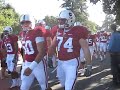 Stanford Football walk to Stanford Stadium Stanford Football walk to Stanford Stadium
