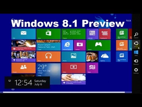 Windows 8.1 Preview Tricks & Tutorial Review - Beginners Video Guide