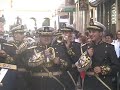 la banda de la estrella en la salida extraodinaria de la virgen del palo x las calle  de malaga marcha medea