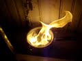 balle de pingpong en feu feu