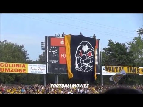 Dynamo-Fans entern die Anzeigetafel in Köln