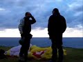 Paragliding at Netanya ridge Israel, stormy weather