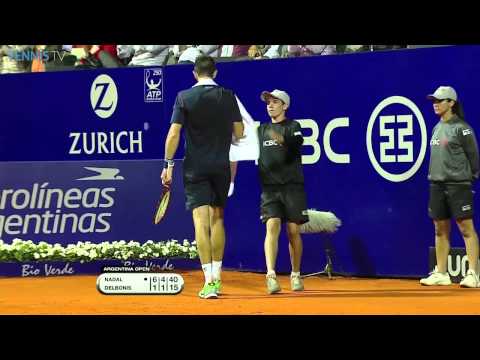 Amazing point between Rafael Nadal and Federico Delbonis - Buenos Aires 2015