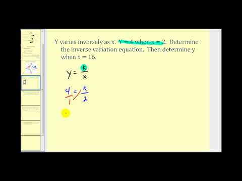 Inverse Variation | Math Help from Arithmetic through Calculus and beyond