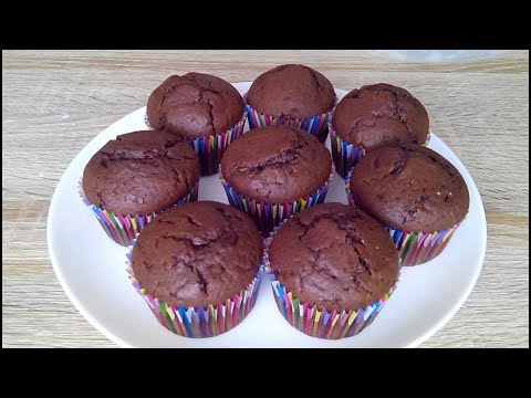 Нежные шоколадные кексы! Простой рецепт./ Chocolate Cupcakes!