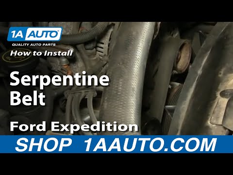 How To Install Replace Serpentine Belt Ford F-150 Expedition 97-03 1AAuto.com