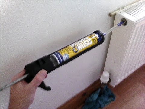 how to add leak sealer to central heating