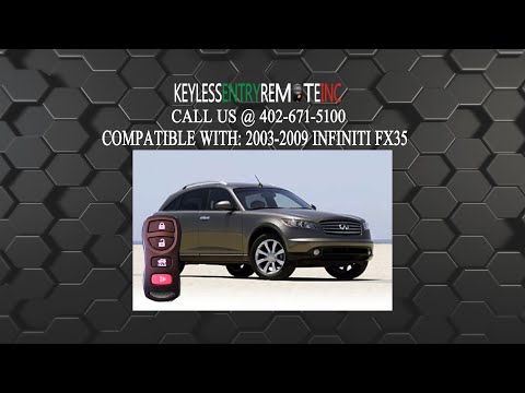 How To Replace Infiniti FX35 Key Fob Battery 2003 2004 2005 2006 2007 2008 2009