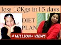 Diet Chart To Lose Weight In 15 Days