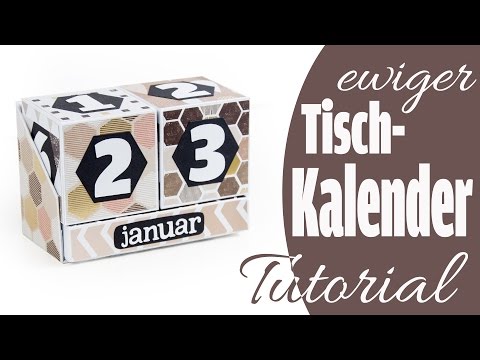 [Tutorial] Ewiger Tischkalender | Perpetual Calendar aus Papier | DEUTSCH