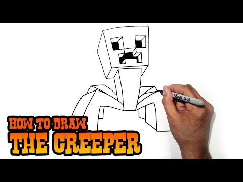 how to draw creeper