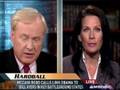 Rep. Bachmann (Rethug-MN) w/ Chris Matthews, Suggests Liberals Are Anti-American