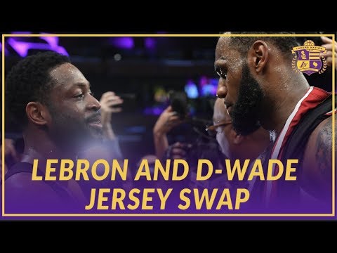 Video: Lakers Highlights: LeBron James & Dwyane Wade Swap Jerseys After Their Last Game Against Each Other