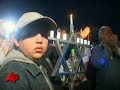Raw Video: Sderot Celebrates Hannukah Start
