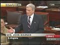 John Warner on the Senate Iraq resolution debate