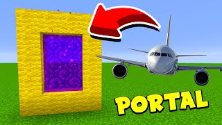 MCPE : How To Make a Portal to the Airplane Dimension
