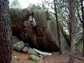 Un espectacular y duro bloque de fisura en la pedriza encadenada por Palan Martín