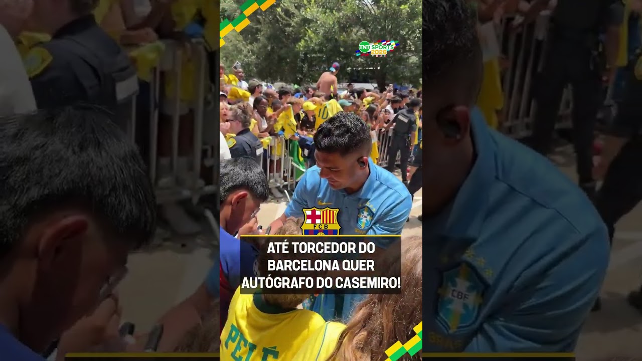 ATÉ TORCEDOR DO BARCELONA TÁ TIETANDO O CASEMIRO! #shorts