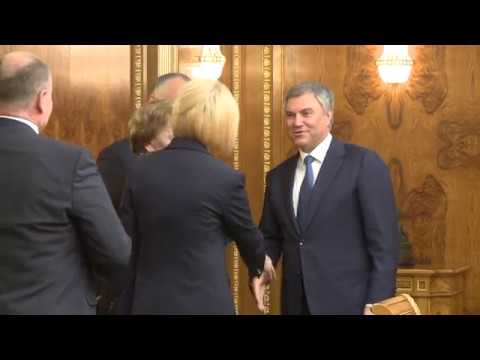 Игорь Додон провёл встречу с председателем Государственной Думы Российской Федерации Вячеславом Володиным