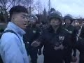 Labor Union attacks Police with firebombs, Yonsei Uni.