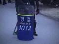 Labor Union attacks Police with firebombs, Yonsei Uni.