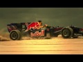 Red Bull F1 car drives on sand!