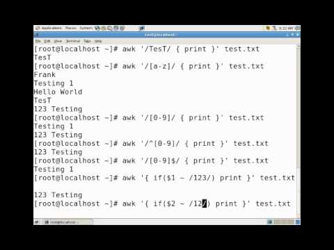 how to awk in linux