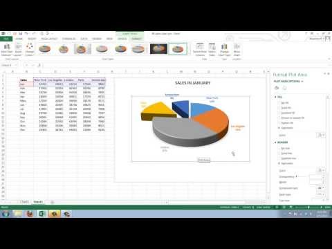 how to create pie chart in excel