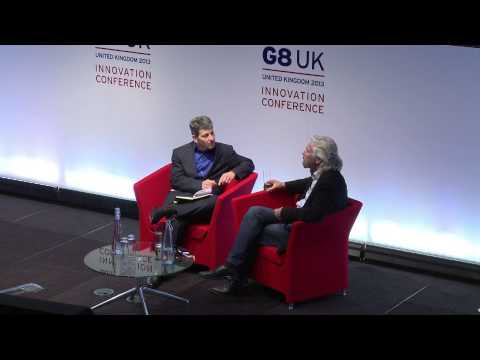 Richard Branson at the G8 Innovation Conference, June 14 2013