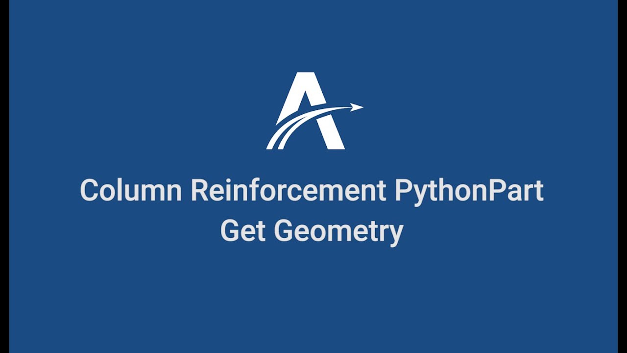 07. Get Geometry | Column Reinforcement Python Part in ALLPLAN